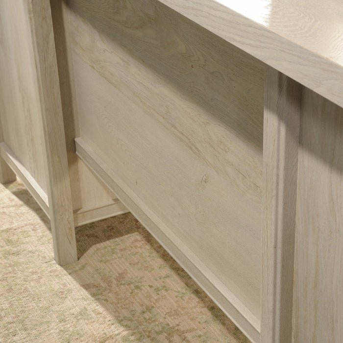 Costa 65.12\" Executive Office Desk with 7-Drawers - Chalked Chestnut