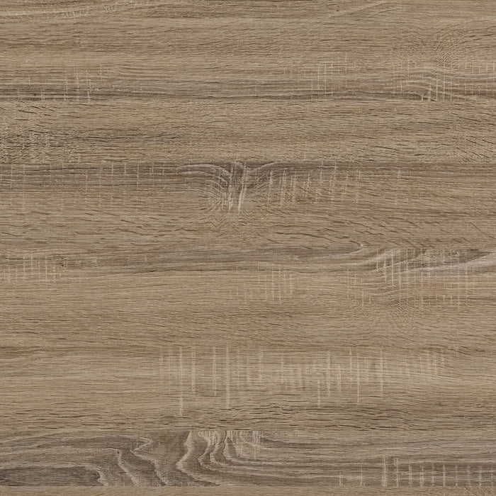 Millie 40.5\" Modern Coffee Table - Taupe with Black Metal Base