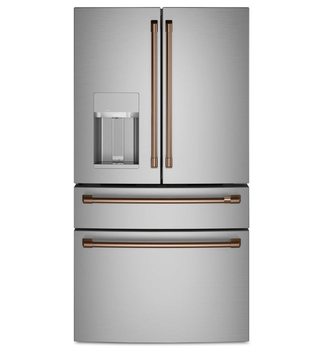 Café 4-Piece Brushed Copper Handle Kit for French-Door Refrigerator - CXQB4H4PNCU