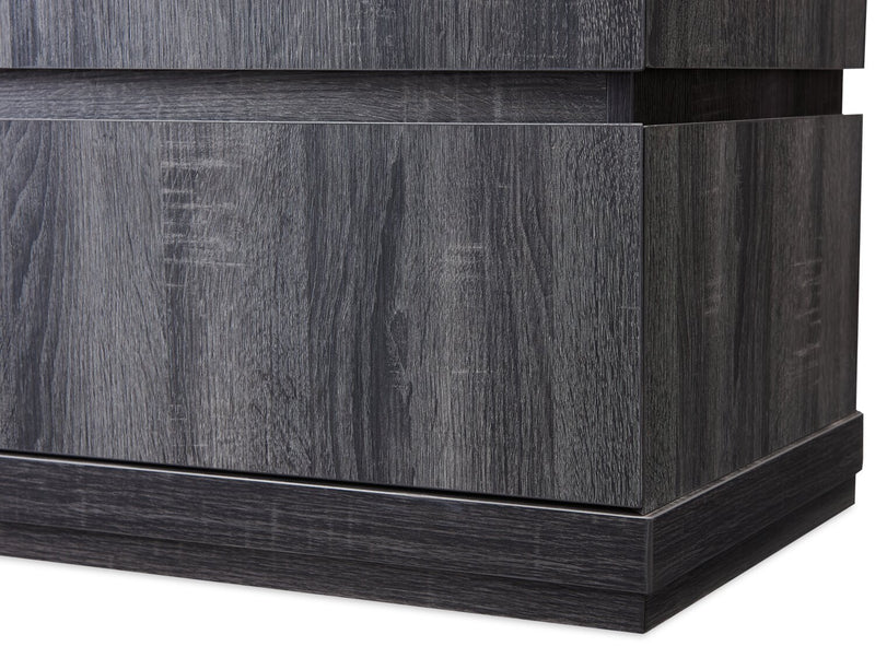 Rhys 70\" Modern TV Stand with Mount, Storage and Cable Management for TVs up to 80\"- Distressed Grey