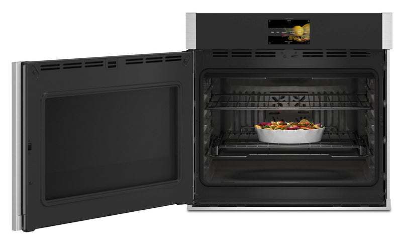 Profile 30\" 5 Cu. Ft. Electric Wall Oven with True European Convection with Direct Air - Stainless - PTS700LSNSS