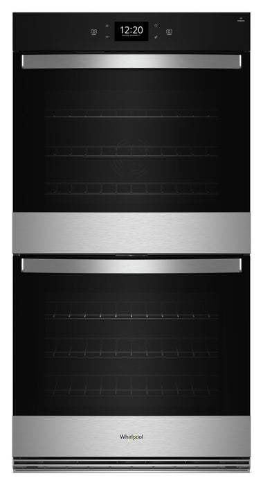 Whirlpool 30\" 10 Cu. Ft. Electric Double Wall Oven with True Convection - Fingerprint Resistant Stainless Steel - WOED7030PZ