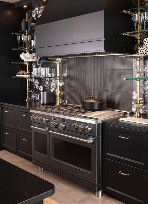 Cafe 8.25 Cu. Ft. Smart Dual Fuel Range with True European Convection and Self Clean Racks - Black - C2Y486P3TD1