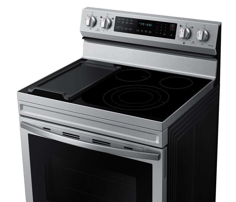 Samsung 6.3 Cu. Ft. Smart Electric Free Standing Range with Air Fry - Stainless Steel - NE63A6711SS/AC