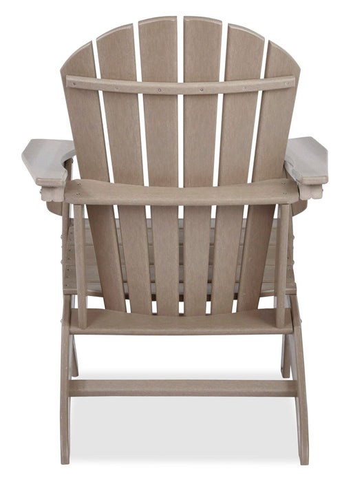 Bask Outdoor Patio Adriondack Chair - High Density Plastic, UV & Weather Resistant - Taupe