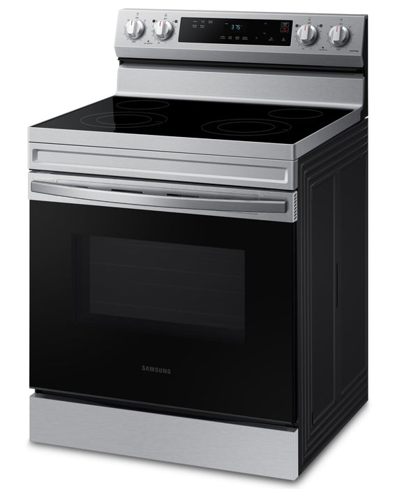 Samsung 6.3 Cu. Ft. Smart Electric Free Standing Range with Steam Clean - Stainless Steel - NE63A6111SS/AC