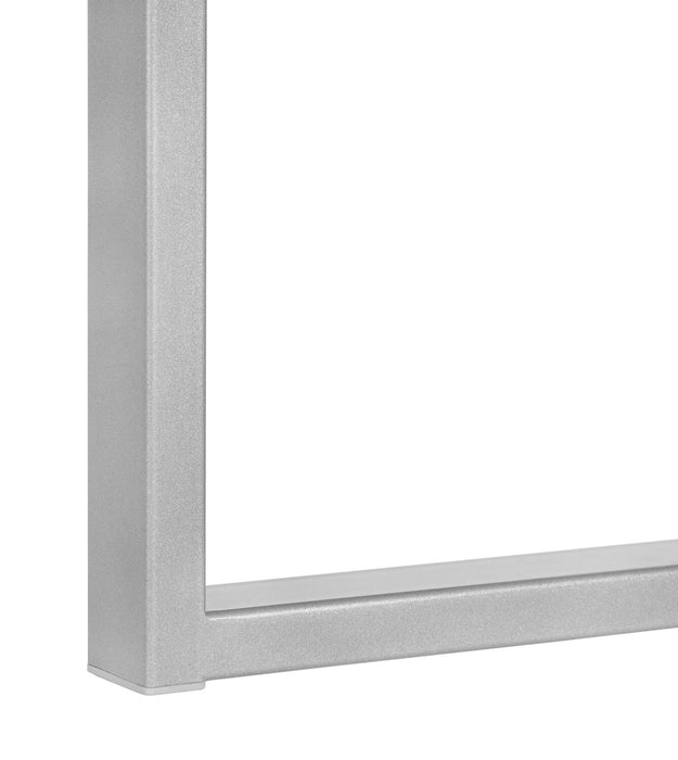 Andrea 60\" L-Shaped Office Desk with Shelf - White