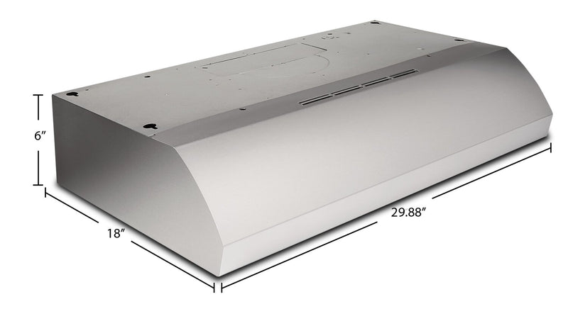 Broan 30\" 4-Way Convertible Under-Cabinet Range Hood - BXT130SSC