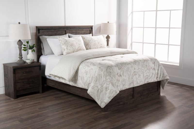 Indie Paisley 3-Piece Full/Queen Comforter Set - White