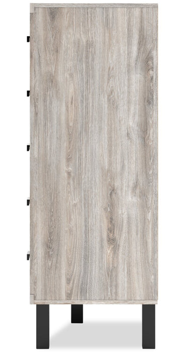 Zen Bedroom Chest of Drawers, 5-Drawer, 44.7\"W x 52.5\"H - Grey