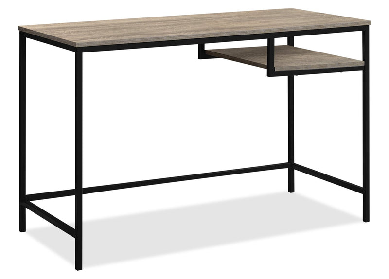 Frankie 48\" Office Desk with Shelf - Taupe