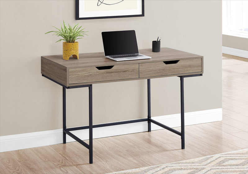 Butler 47.25\" Office Desk with 2-Drawers - Taupe