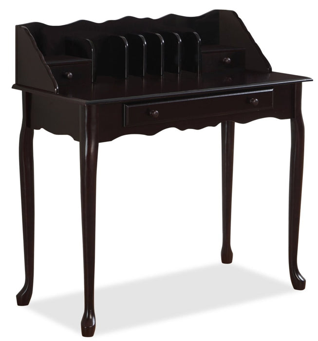 Samantha 36\" Queen Anne-Style Office Desk - Dark Cherry