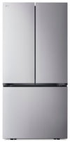 LG 33\" 21 Cu. Ft. French-Door Counter-Depth MAX™ Refrigerator - Smudge Proof Stainless Steel - LF21C6200S