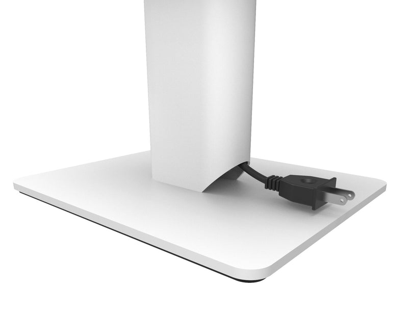 Kanto SP6HD 6\" Pair of Speaker Stands with Integrated Cable Management - White