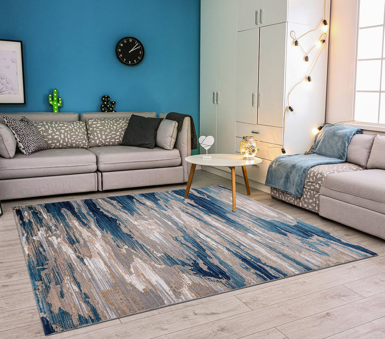 Simone Blue Area Rug - 5'3\" x 7'5\"