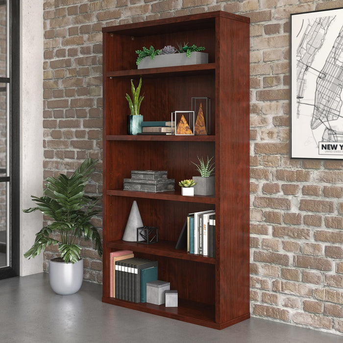 Affirm 34.80\" Commercial Grade 5-Shelf Bookcase - Classic Cherry