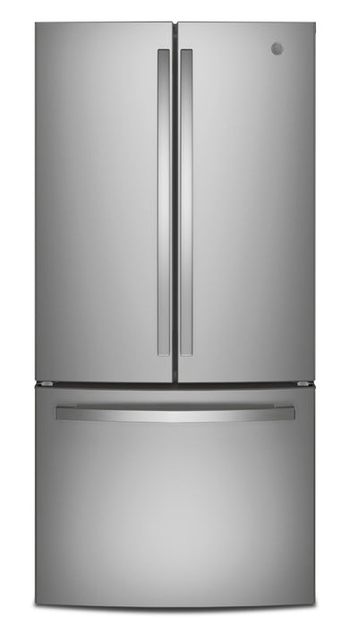 GE 33\" 18.6 Cu. Ft. French-Door Refrigerator - Stainless Steel Fingerprint Resistant  - GWE19JYLFS