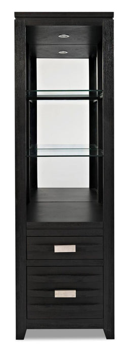 Bronx 94\" 4-Piece Wall Unit Entertainment Centre with Storage & Cable Management for TVs up to 55\"- Charcoal