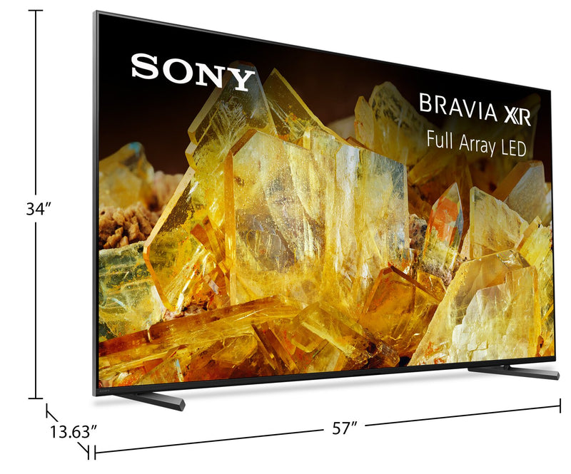 SONY 65\" Bravia XR Full Array LED 4K UHD HDR IMAX® Enhanced XR Motionflow 120Hz Exclusive Features for PlayStation®5 Google TV (XR65X90L)