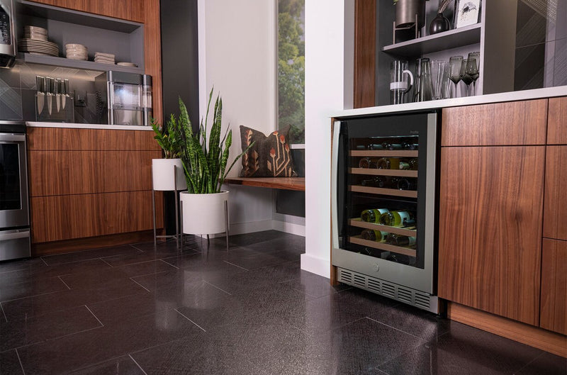 Profile 24\" 4.8 Cu. Ft. Wine Chiller Refrigerator - Stainless - PWS06DSPSS