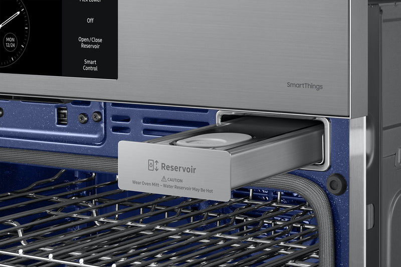 Samsung 30\" 5.1 Cu. Ft. Electric Single Wall Oven with AI Pro Cooking™ Camera and Air Sous Vide  - Stainless Steel - NV51CG700SSRAA