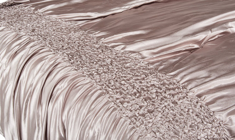 Beatrice 7-Piece Queen Comforter Set - Taupe