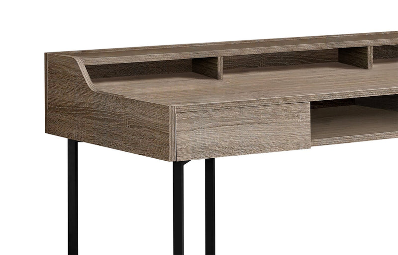 Jena 48\" Office Desk with 2-Drawers & Cubbyholes - Taupe