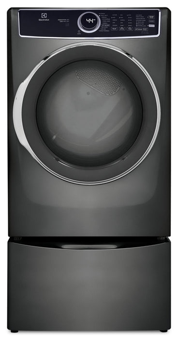 Electrolux 8 Cu. Ft. Electric Dryer with Steam - Titanium - Stackable - ELFE753CAT