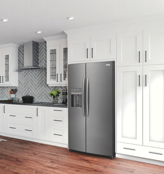 Frigidaire Gallery 36.1\" 22.3 Cu. Ft. Counter-Depth Side-by-Side Refrigerator - Smudge-Proof® Black Stainless Steel - GRSC2352AD