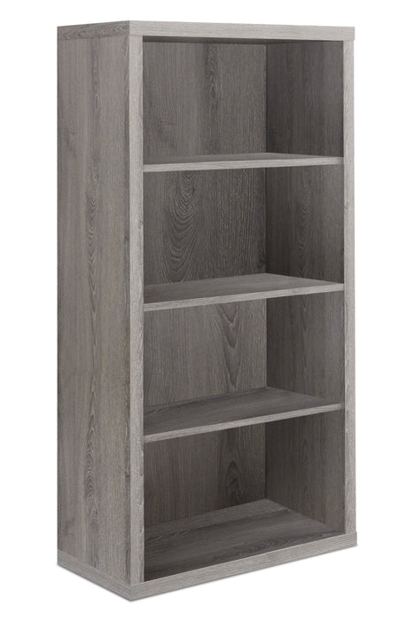 Slade 23.75\" 4-Shelf Bookcase - Dark Taupe