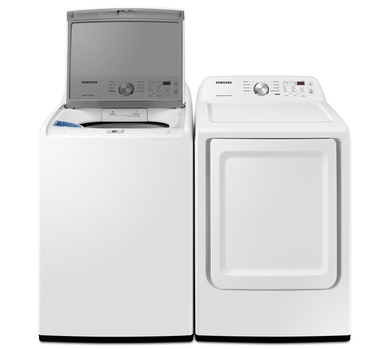 Samsung 5.2 Cu. Ft. Top-Load Washer and 7.2 Cu. Ft. Electric Dryer