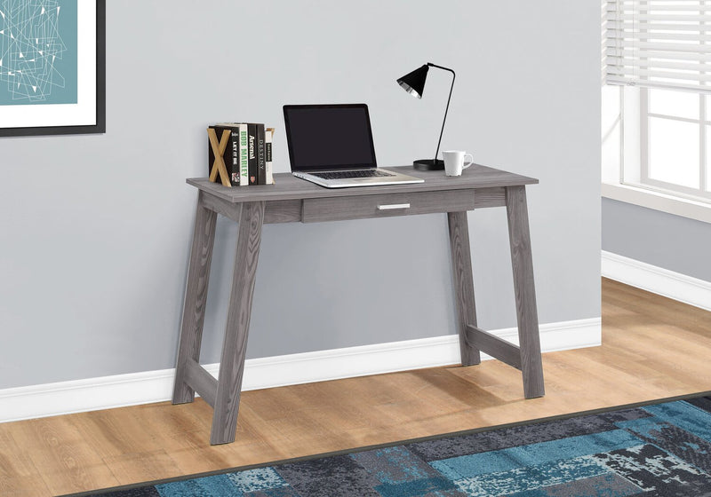 Kristina 42\" Office Desk with Drawer - Grey