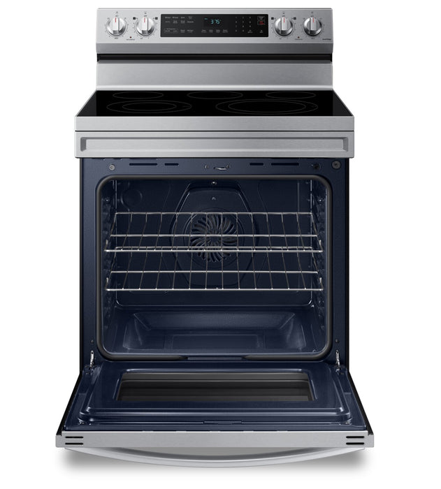 Samsung 6.3 Cu. Ft. Smart Electric Free Standing Range with Air Fry - Stainless Steel - NE63A6511SS/AC