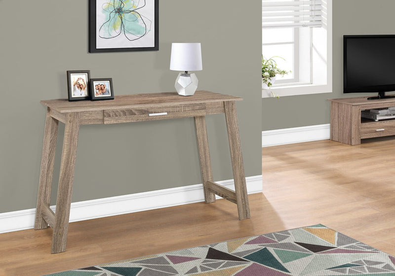 Kristina 42\" Office Desk with Drawer - Taupe
