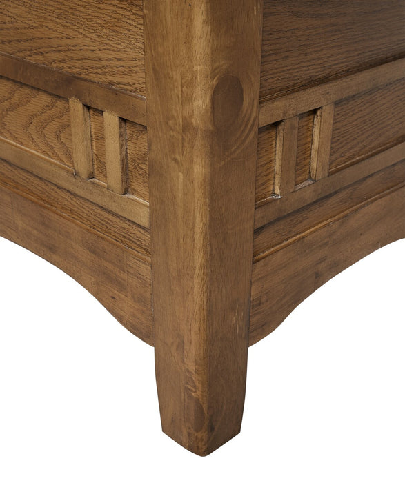 Dena Dining Table with 42-60\"W Extension, Round  - Oak Brown