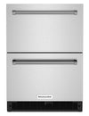 KitchenAid 24\" 4.3 Cu. Ft. Undercounter Drawer Refrigerator - Stainless Steel - KUDR204KSB