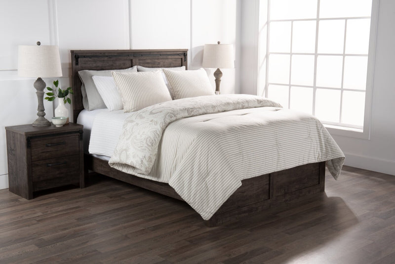 Indie Paisley 3-Piece Full/Queen Comforter Set - White