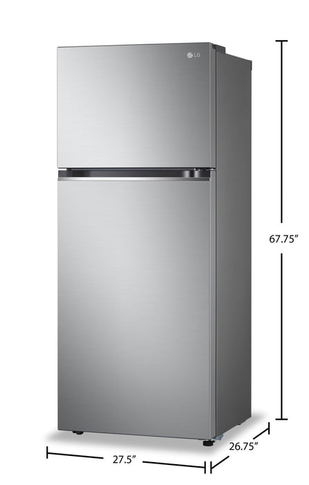 LG 28\" 13 Cu. Ft. Top-Mount Refrigerator - Platinum Silver - LT13C2000V