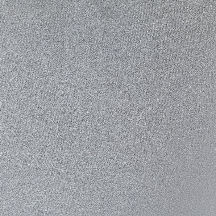 Phebe 16.5\" Storage Ottoman with Silver Trim Base - Grey