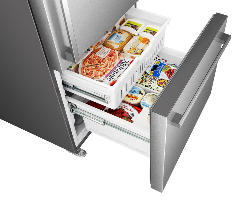 Hisense 31.3\" 22.3 Cu. Ft. Bottom-Mount Refrigerator - Stainless Steel - RB22A2FSE