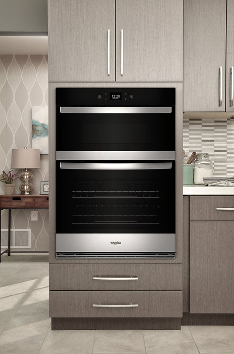 Whirlpool 27\" 5.7 Cu. Ft. Electric Combination Wall Oven with Air Fry - Fingerprint Resistant Stainless Steel - WOEC5027LZ