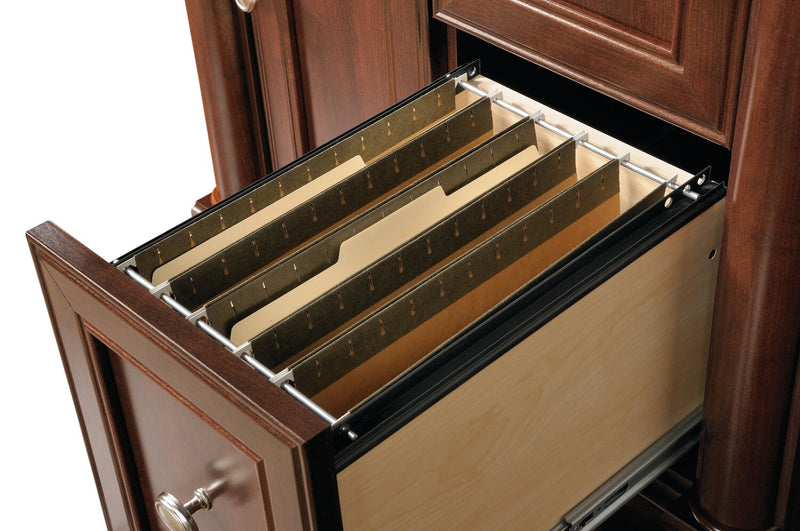 Palladia 59.49\" Office Desk with Hutch & Storage - Select Cherry 