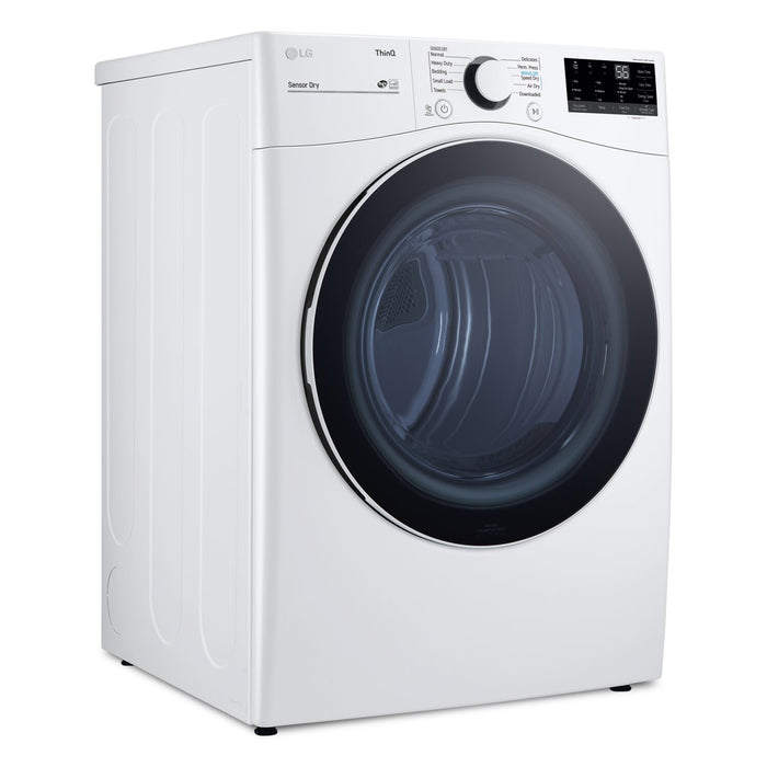 LG 7.4 Cu. Ft. Smart Gas Dryer - White - Stackable - DLG3601W