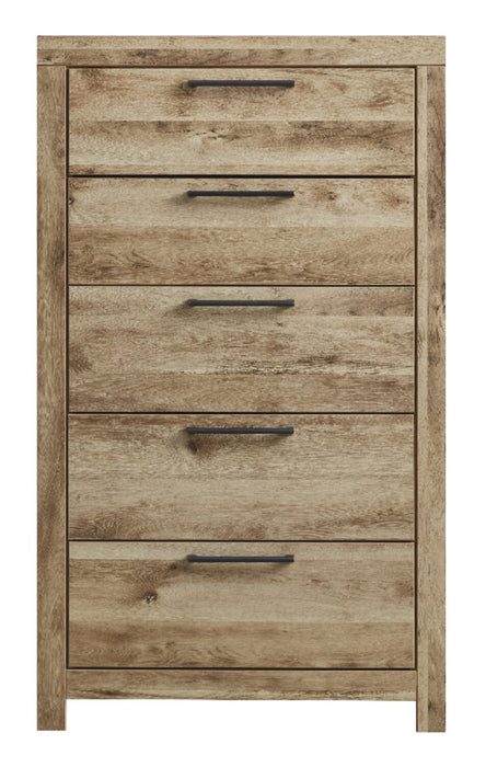 Derekson  Bedroom Chest of Drawers, 5-Drawer, 31.7\"W x 53.9\"H - Natural