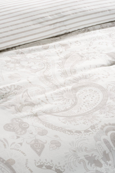 Indie Paisley 3-Piece Full/Queen Comforter Set - White