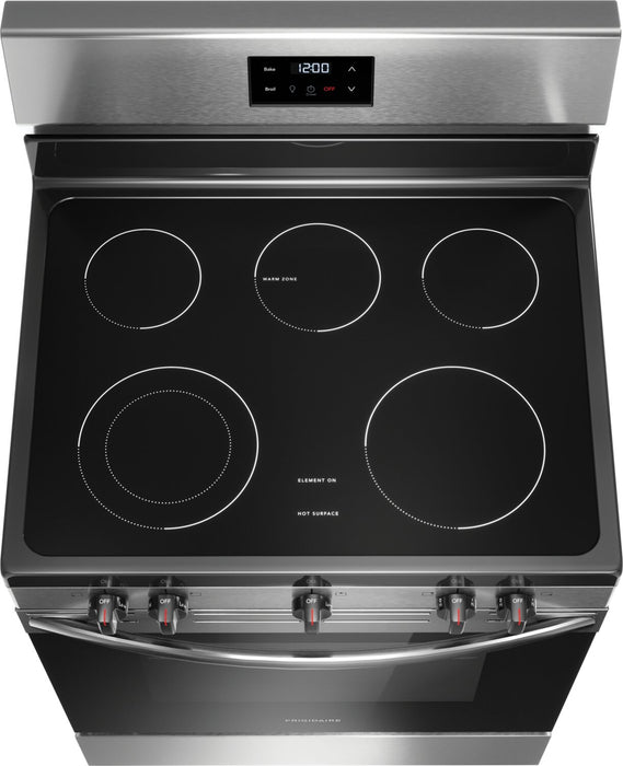 Frigidaire 5.3 Cu. Ft. Electric Range With Quick Boil Element and Five-Element Cooktop - Stainless Steel - FCRE305CBS