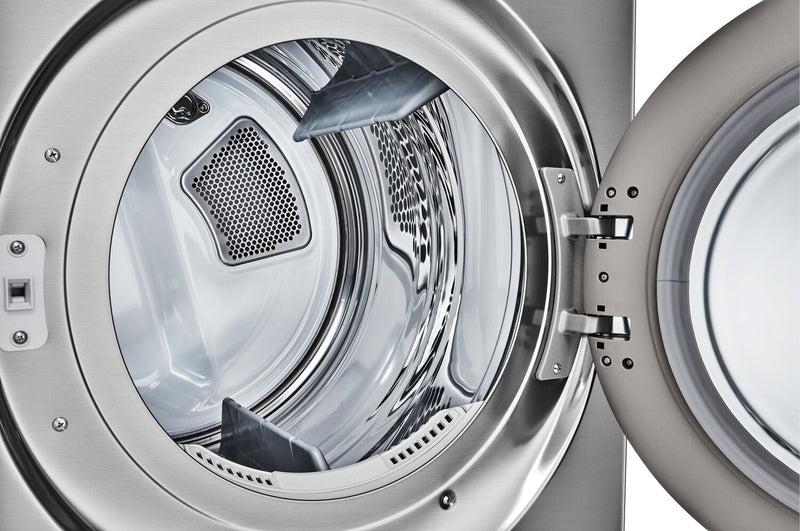 LG 7.4 Cu. Ft. Smart Gas Dryer with Steam - Graphite Steel - Stackable - DLGX5501V