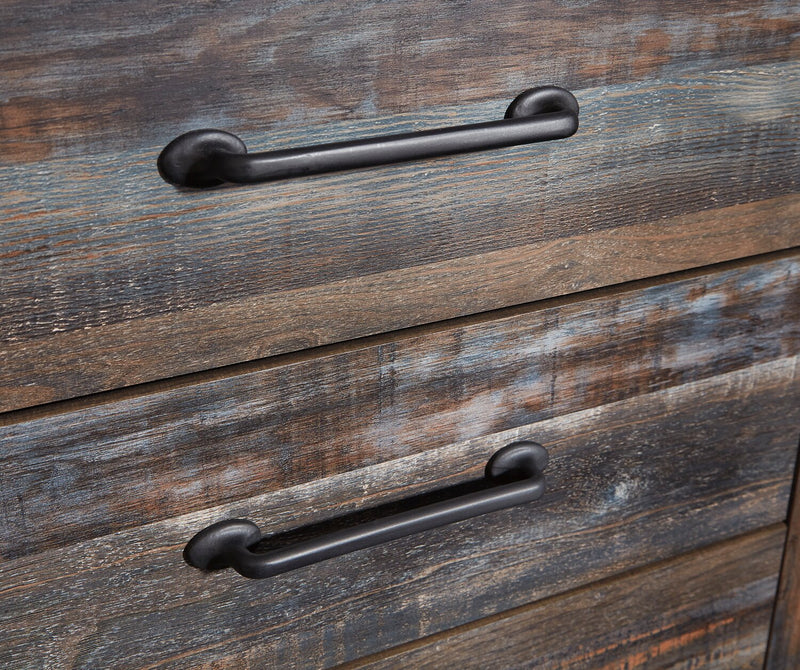 Abby Bedside 2-Drawer Nightstand with USB Port, 21.8\"W x 24.5\"H- Brown