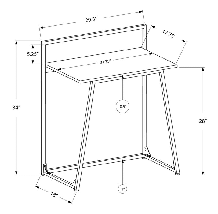 Garrett 29.5\" Juvenile Office Desk - Natural
